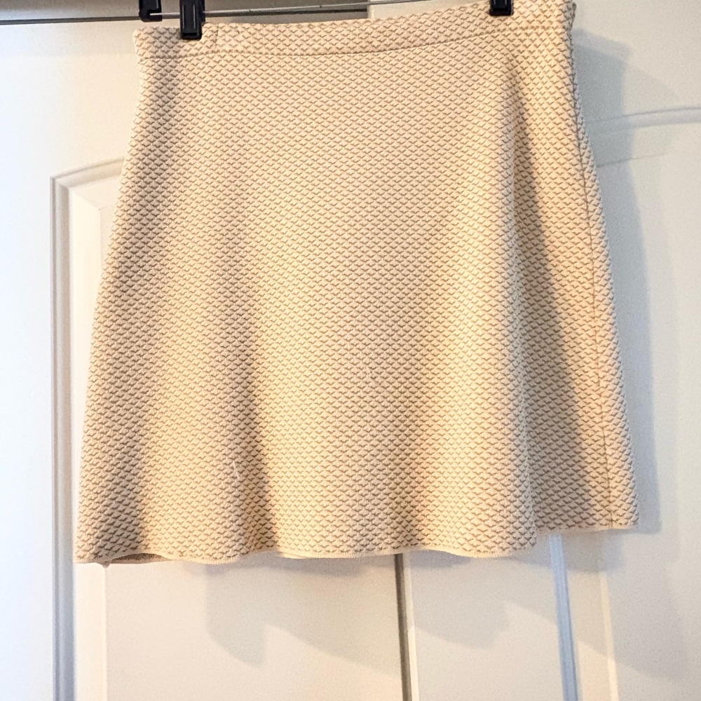 Theory Cream Textured Women's Skirt
